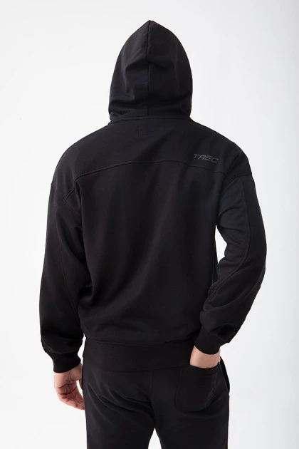 TW BASIC HOODIE ZIP 182 BLACK - Image 2