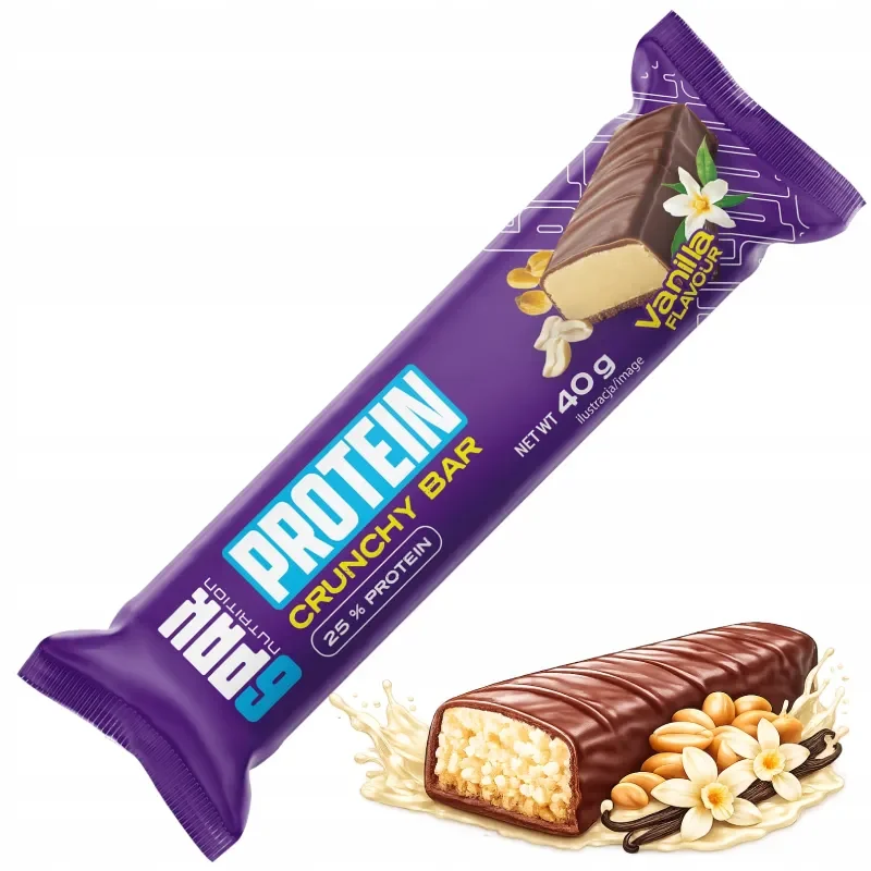 6PAK PROTEIN CRUNCHY BAR VAILLA 40 G