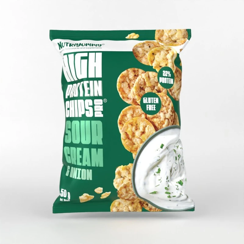 NUTRIYUMMY PROTEIN CHIPS CREAM & ONION 50 G - Image 2