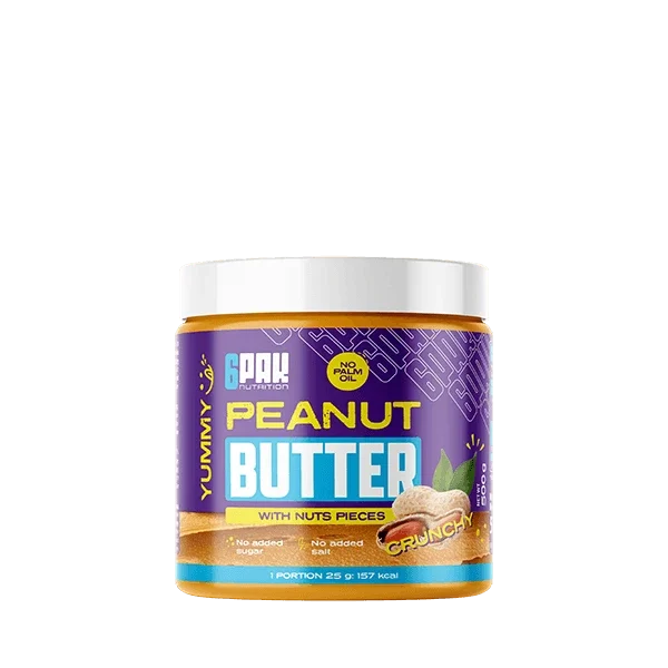 6PAK NUTRITION PEANUT BUTTER CRUNCHY 500 G.