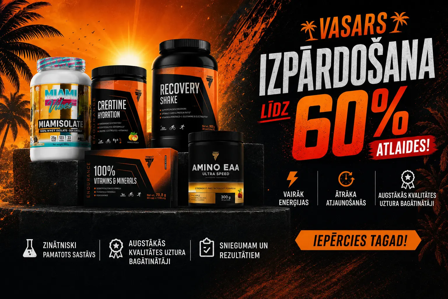 Vasaras izpārdošana līdz 60% atlaidei