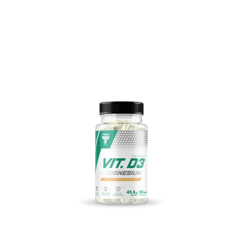 TREC VITAMIN D3 + MAGNESIUM 60 KAPS